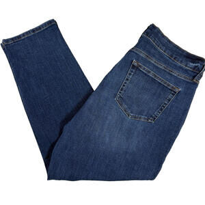 John St Womens Jeans Sz 12 Girlfriend Fit Blue Denim High Rise Straight Casual